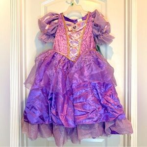 NWT Disney Princess Rapunzel from Tangled Glow-in-the-Dark Costume Dress, 7/8